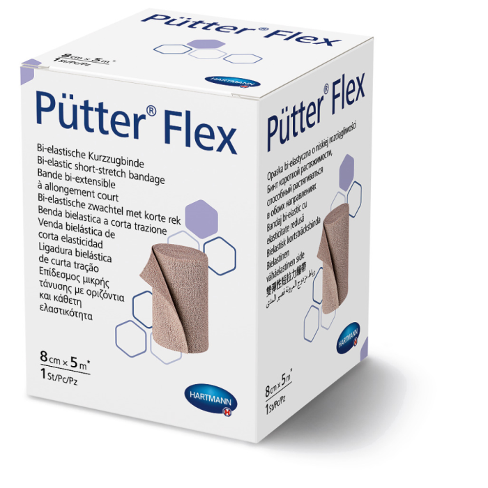 PUTTERFLEX KOMPRESSIOSIDOS 8CMX5M VÄHÄELASTINEN 1 kpl kuva 4