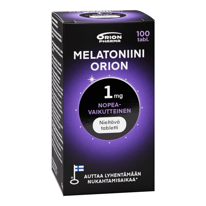 Melatoniini Orion 1 mg nieltävä 100 TABL kuva 1
