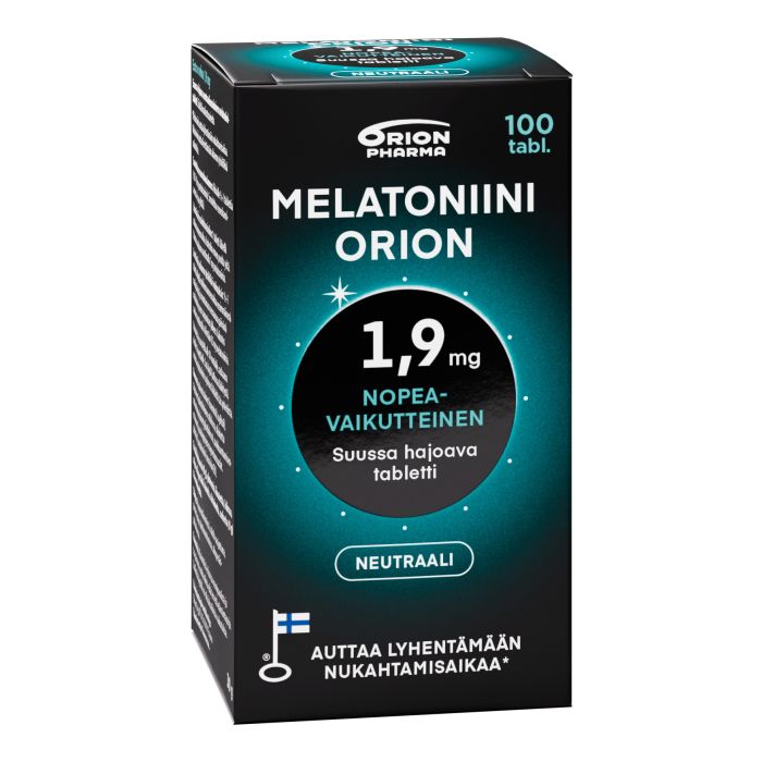 Melatoniini Orion 1,9 mg suussa hajoava 100 tabl kuva 1