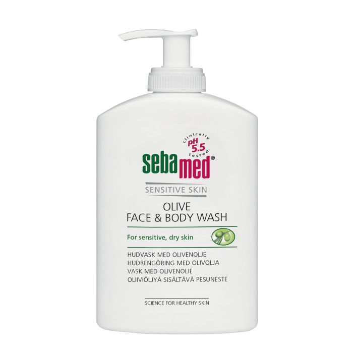Sebamed Olive Face&Body wash pesuneste pumppupullo 300 ml kuva 2