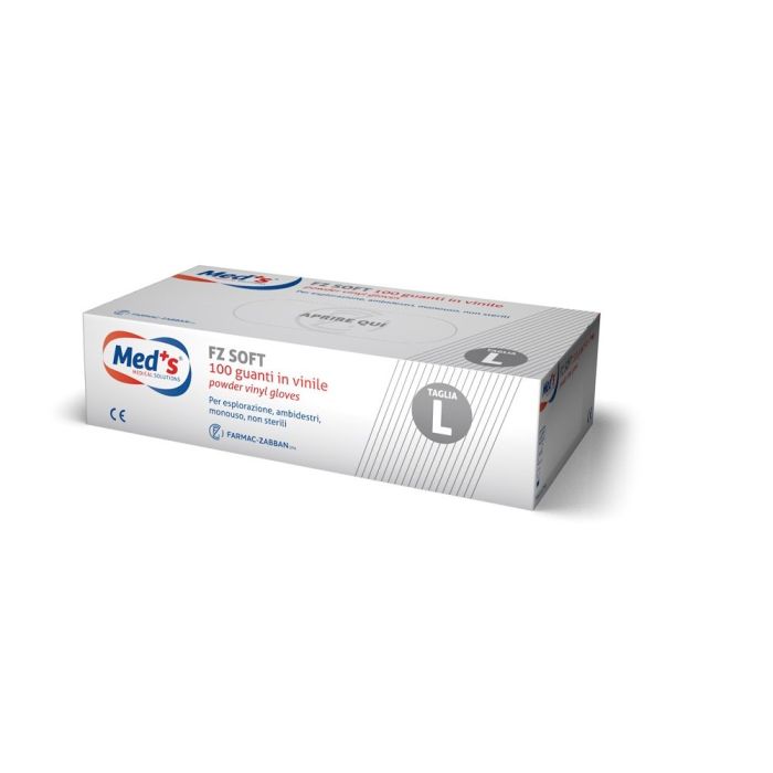 MEDS Tutkimuskäsine vinyyli puuteroimaton XL 100 kpl kuva 1