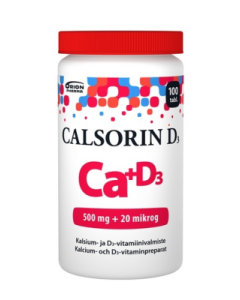 Calsorin 500 mg + D3 20 mikrog 100 tabl