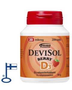 Devisol Berry 20 mikrog imeskelytabletti 200 kpl