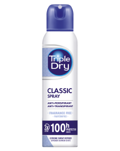 Triple Dry 100 h Classic Spray Antiperspirant tuoksuton 150 ml