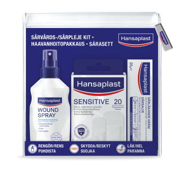 Hansaplast Haavanhoitopakkaus 3 tuotetta/ pakkaus (ME 4) 1 kpl