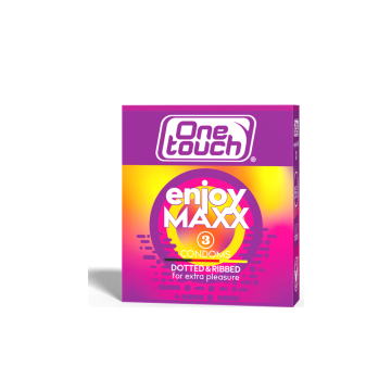 One Touch enjoyMAXX kondomit nautintoa antavat 3 kpl