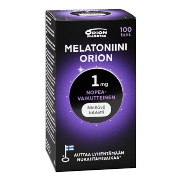 Melatoniini Orion 1 mg nieltävä 100 TABL