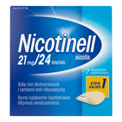 NICOTINELL depotlaastari 21 mg/24 h 7 kpl