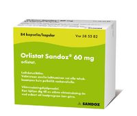 ORLISTAT SANDOZ kapseli, kova 60 mg 84 fol