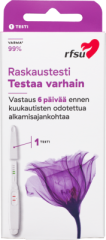 Raskaustesti puikko RFSU 1 kpl