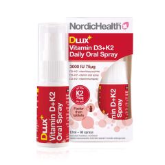 Nordic Health DLux D3+K2-suihke 75+75 mikrog 12 ml