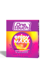 One Touch enjoyMAXX kondomit nautintoa antavat 3 kpl