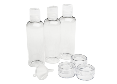 Cailap Matkasetti sis. 3x100ml pullo,3xpurkki,suppilo,pussukka 8 kpl