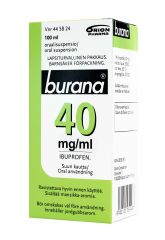 BURANA oraalisuspensio 40 mg/ml 100 ml