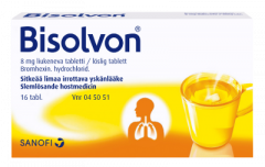 BISOLVON 8 mg liukeneva tabl 16 fol