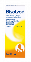 BISOLVON 8 mg tabl 20 fol
