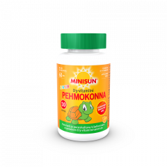 Minisun D-vitamiini Pehmokonna Appelsiini jr.10 mikrog 60 kpl