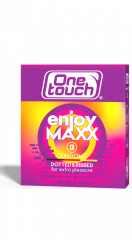 One Touch enjoyMAXX kondomit  nautintoa antavat 3 kpl