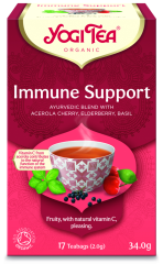 YOGI TEA IMMUNE SUPPORT LUOMU, DE-OKO-005 17 KPL